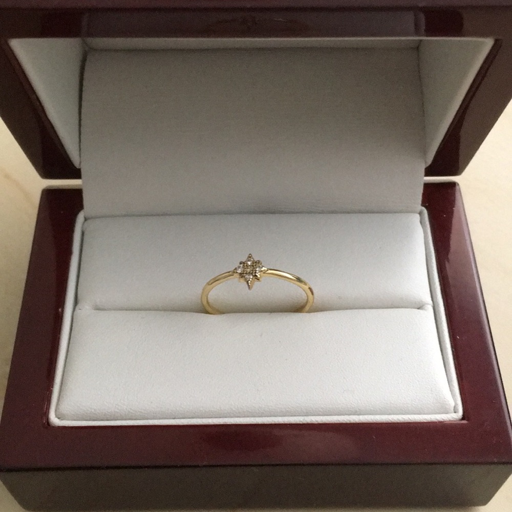 Gold over sterling silver ring